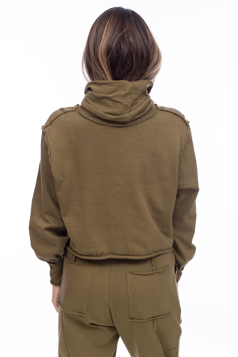 HIGH NECK COMFY SWEATSHIRT
