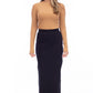 RIBBED SLIT SKIRT