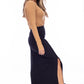 RIBBED SLIT SKIRT