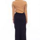 RIBBED SLIT SKIRT