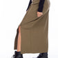 RIBBED SLIT SKIRT