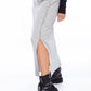 RIBBED SLIT SKIRT