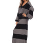 OVERSIZED STRIPPED DRESS