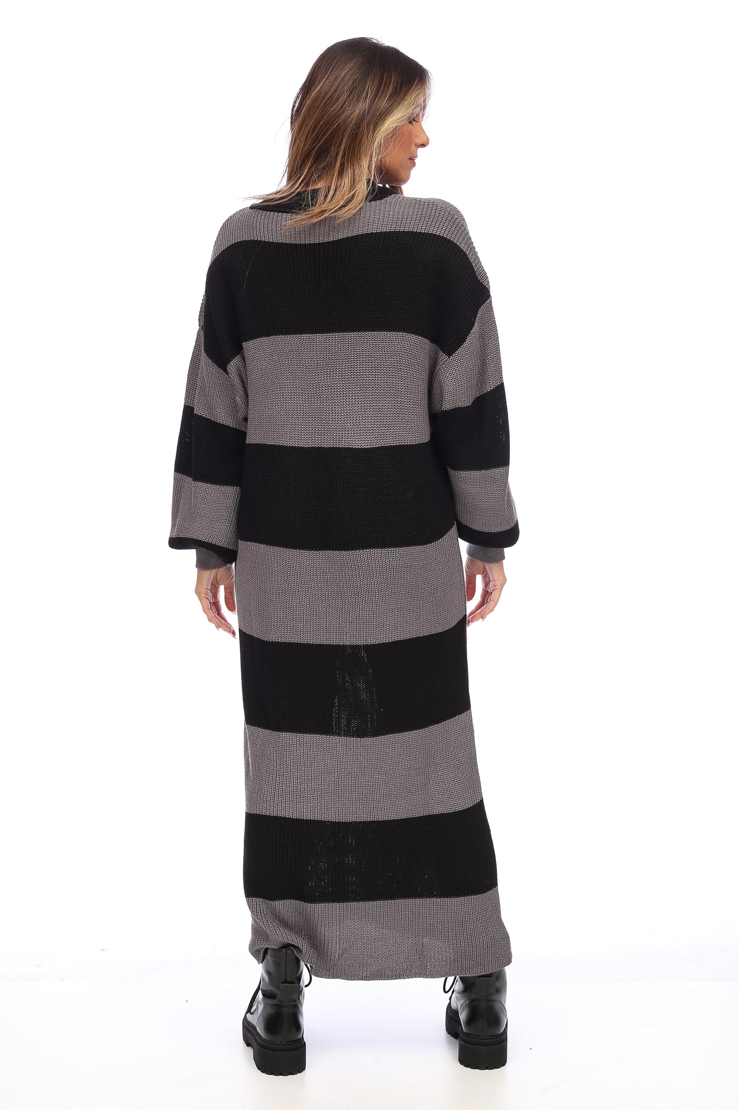 OVERSIZED STRIPPED DRESS