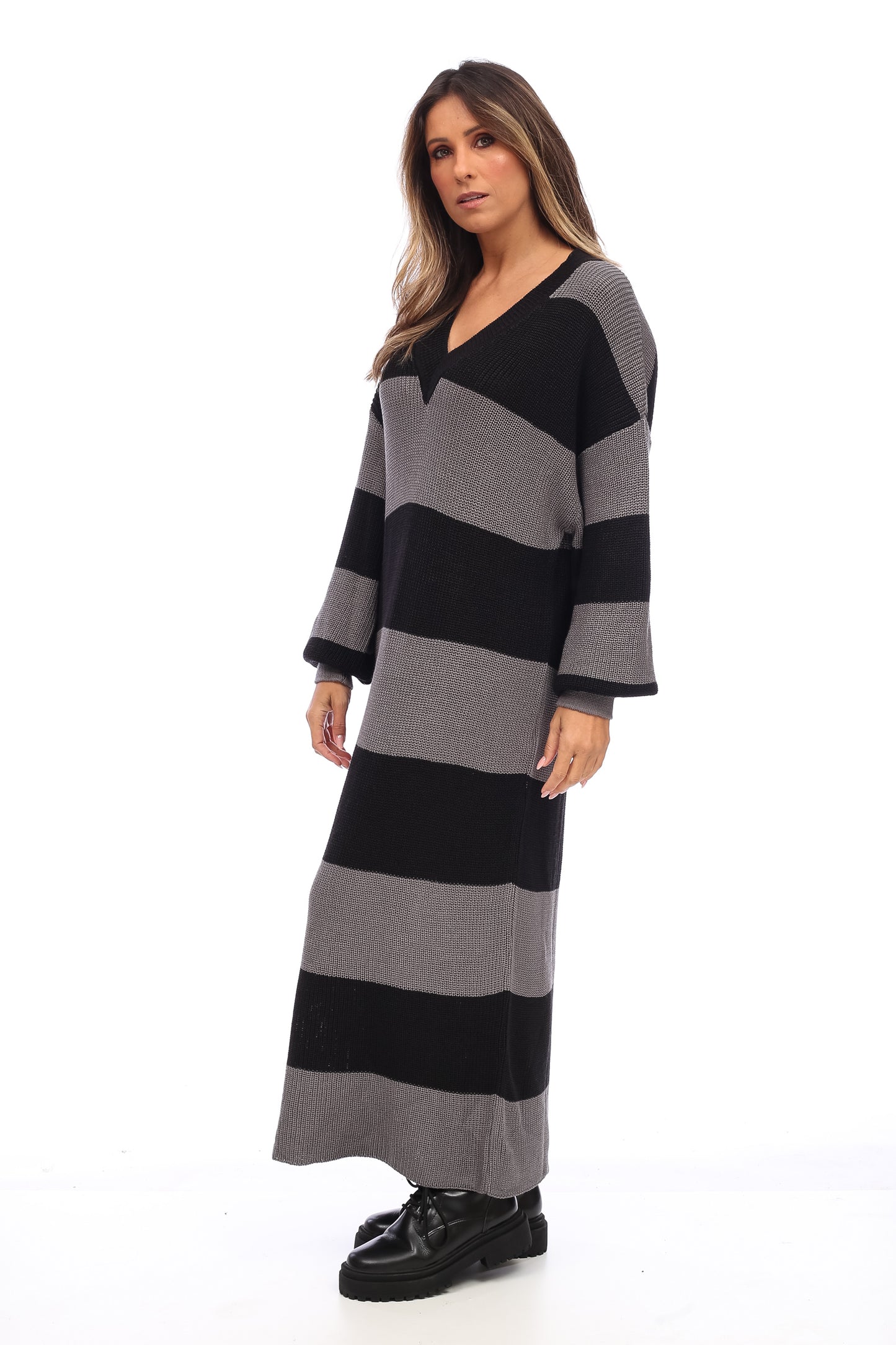 OVERSIZED STRIPPED DRESS