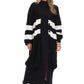 OVERSIZED STRIPPED CARDIGAN