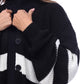 OVERSIZED STRIPPED CARDIGAN
